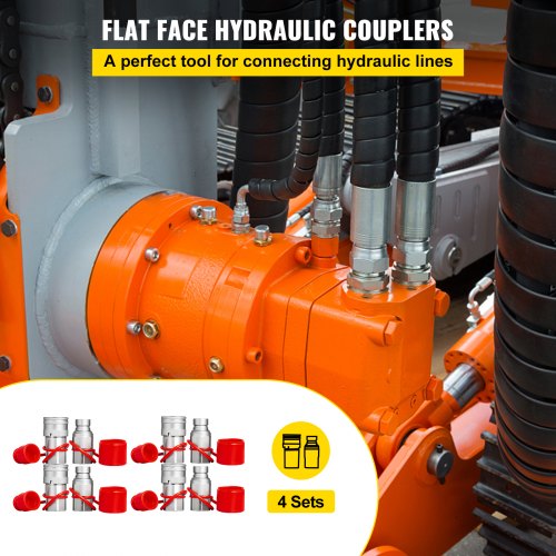 Hydraulic Coupler 12 Body with 12 NPT Thread 276 MPa Hydraulic Quick