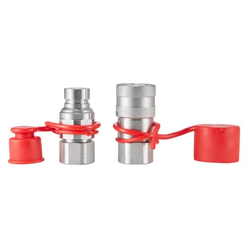 12 Flat Face Hydraulic Couplers 12 NPT Skid Steer Hydraulic Quick