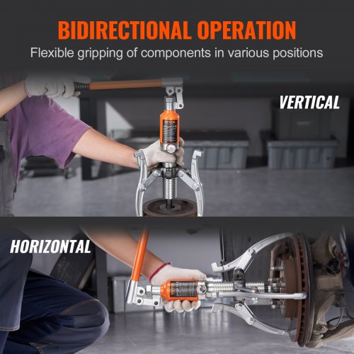 Hydraulic Gear Puller 15 Ton Max Capacity Wheel Bearing Pulling Separator