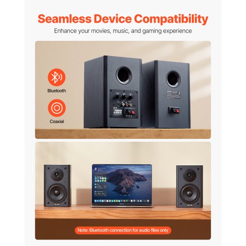 Powered Bookshelf Speakers 20W x 2 Active Studio Monitor Speaker with 4