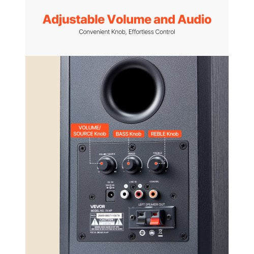 Powered Bookshelf Speakers 20W x 2 Active Studio Monitor Speaker with 4