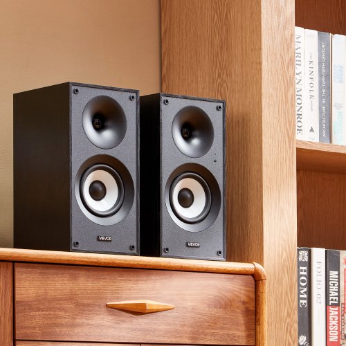Powered Bookshelf Speakers 25W x 2 Active Studio Monitor Speaker with 55