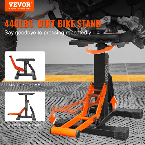 Dirt Bike Lift Stand Motorcycle Jack Lift Stand 440 lbs Capacity and Hydraulic