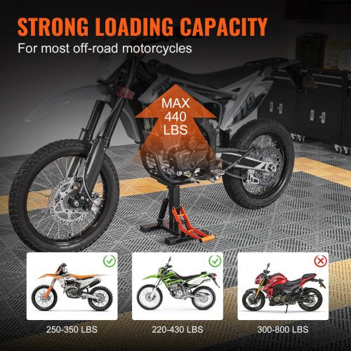 Dirt Bike Lift Stand Motorcycle Jack Lift Stand 440 lbs Capacity and Hydraulic
