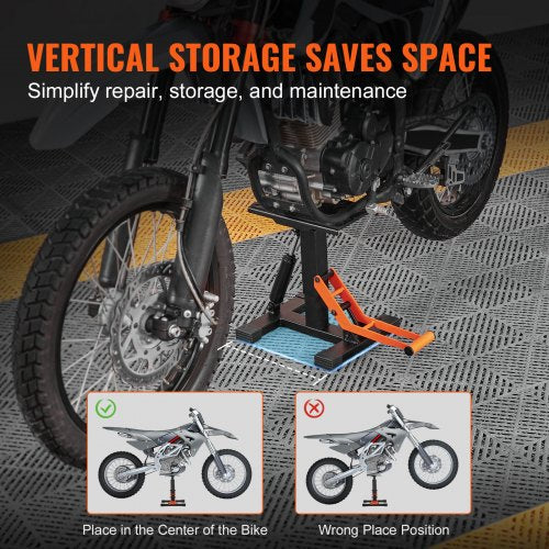 Dirt Bike Lift Stand Motorcycle Jack Lift Stand 440 lbs Capacity and Hydraulic
