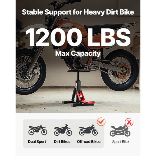 Dirt Bike Lift Stand Motorcycle Jack Lift Stand 1200lbs Capacity and Hydraulic