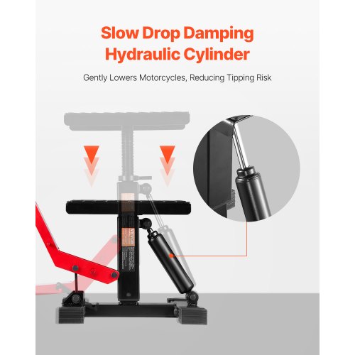 Dirt Bike Lift Stand Motorcycle Jack Lift Stand 1200lbs Capacity and Hydraulic