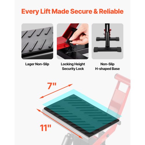 Dirt Bike Lift Stand Motorcycle Jack Lift Stand 1200lbs Capacity and Hydraulic