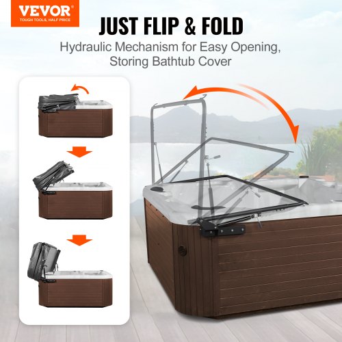 Hot Tub Cover Lift Spa Cover Lift Hydraulic Width 69 – 965 Adjustable