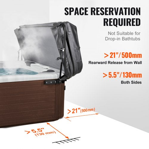Hot Tub Cover Lift Spa Cover Lift Hydraulic Width 69 – 965 Adjustable