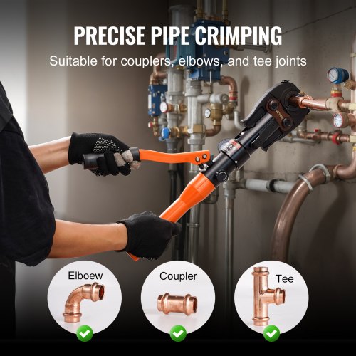 Copper Pipe Crimping Tool Hydraulic Driven Press Tool with 12 34 1