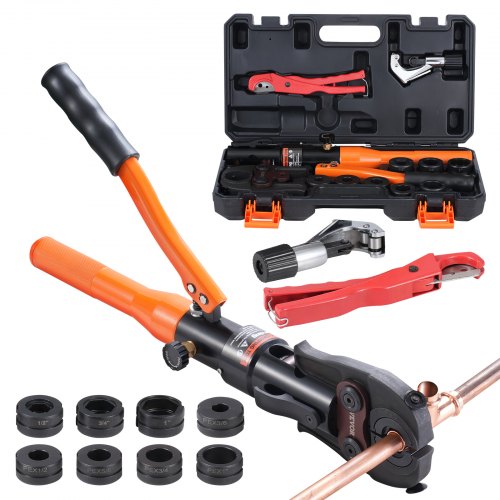 Copper Pipe Crimping Tool Hydraulic Driven Press Tool with 12 34 1