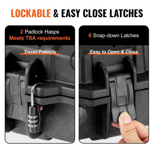 Tactical Range Case Outdoor Tactical Hard Case with 3 Layers