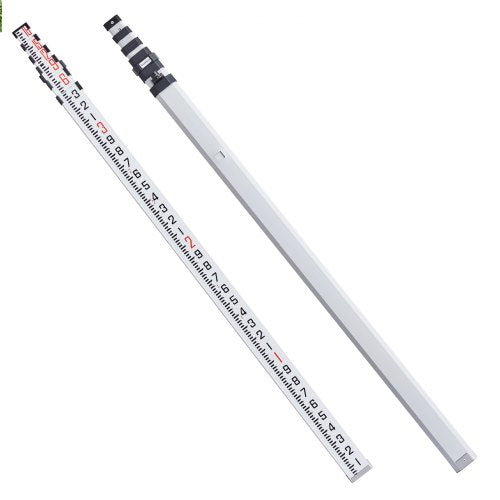Measuring Rod 18Feet10ths 6 Sections Telescopic Grade Rod 110ft w Bag
