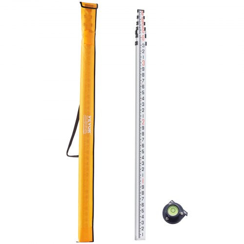 Measuring Rod 18Feet10ths 6 Sections Telescopic Grade Rod 110ft w Bag