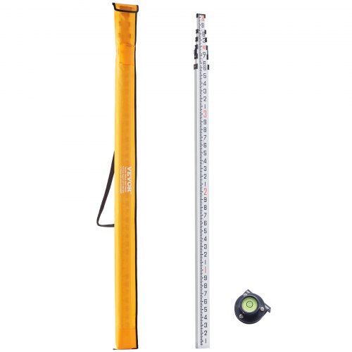 Measuring Rod 20Feet10ths 6 Sections Telescopic Grade Rod 110ft w Bag