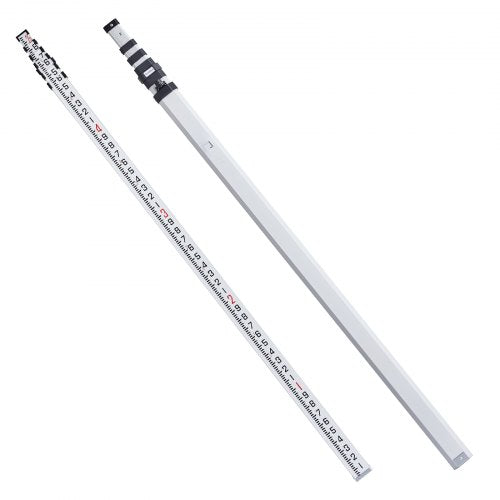 Measuring Rod 25Feet10ths 6 Sections Telescopic Grade Rod 110ft w Bag