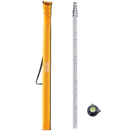 Measuring Rod 25Feet10ths 6 Sections Telescopic Grade Rod 110ft w Bag