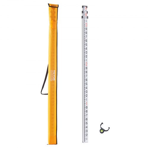 Aluminum Grade Rod 9Feet10ths 3 Sections Telescopic Measuring