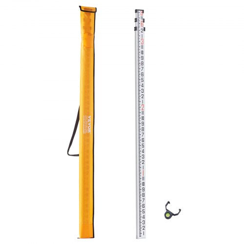 Aluminum Grade Rod 9Feet8ths 3 Sections Telescopic Measuring Rod