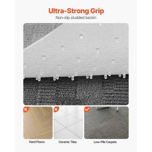 Chair Mat 36 x 48inch Office Chair Mat for Carpeted Floors Plastic Floor