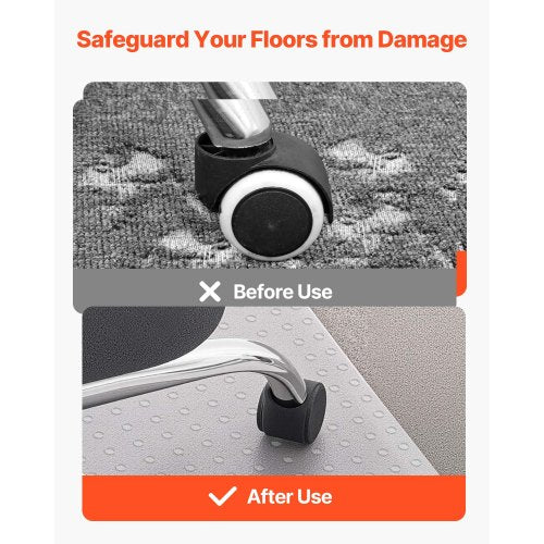 Chair Mat 36 x 48inch Office Chair Mat for Carpeted Floors Plastic Floor