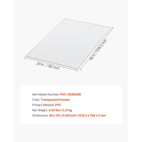 Chair Mat 30 x 48inch Transparent Office Chair Mat for Hard Floors Floor