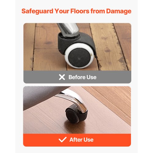 Chair Mat 36 x 48inch Transparent Office Chair Mat for Hard Floors Floor