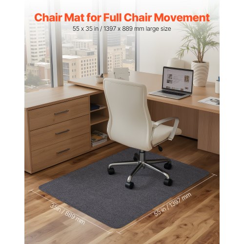 Chair Mat 55 x 35inch Office Chair Mat for Hard Floors Floor Protector