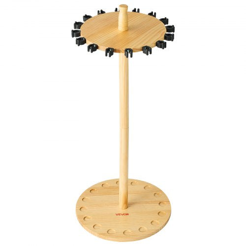 Fishing Rod Holders for 16 Fishing Poles Wood Round Fishing Rods Rack for 16