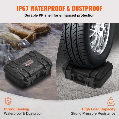 Hard Pistol Cases with Precut PU Foam Lockable Pistol Case for 1 Pistol – 67 W