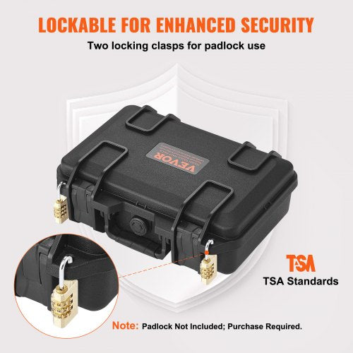 Hard Pistol Cases with Precut PU Foam Lockable Pistol Case for 1 Pistol – 67 W