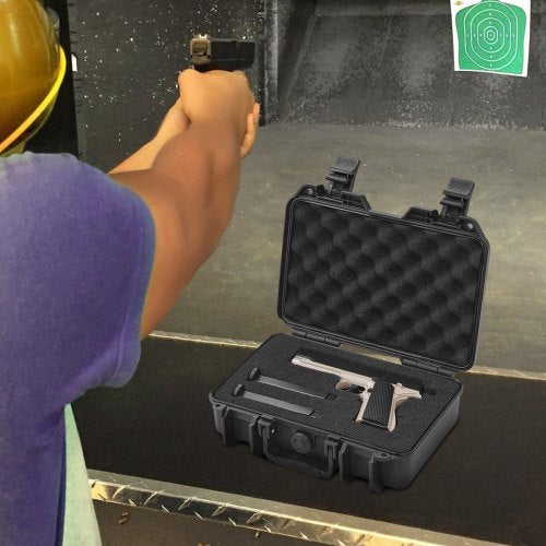 Hard Pistol Cases with Precut PU Foam Lockable Pistol Case for 1 Pistol – 67 W
