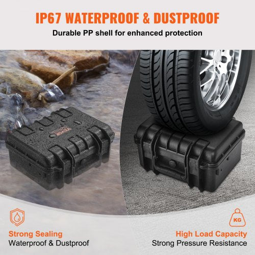 Hard Pistol Cases with Precut PU Foam Waterproof Dustproof Hard Gun Case