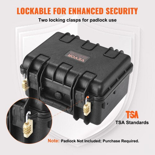 Hard Pistol Cases with Precut PU Foam Waterproof Dustproof Hard Gun Case
