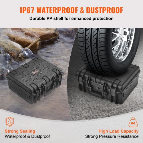 Hard Pistol Cases with Precut PU Foam Waterproof Dustproof Hard Gun Case