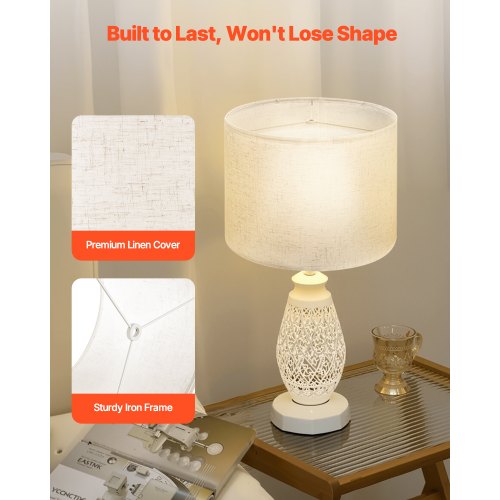 Drum Lamp Shade 13 In Top X Bottom 10 High Medium Linen Lampshade Replacement
