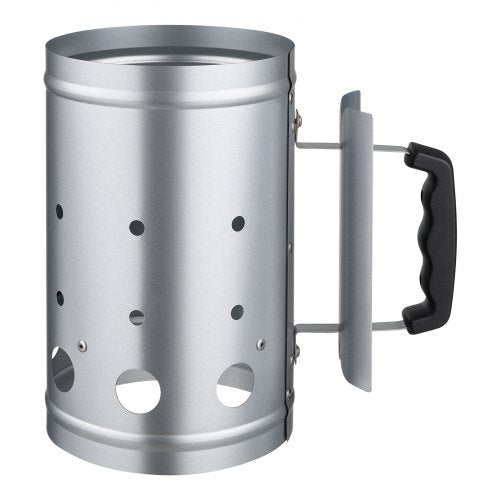 Charcoal Chimney Starter 4 lbs Large Capacity Coal Fireplace Heavy Duty