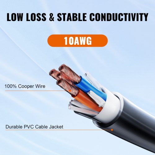 25 ft RV Extension Cord 30 Amp Heavy Duty STW RV Power Cord NEMA TT30R