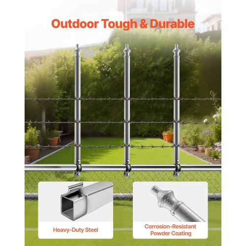 Chain Link Fence Extensions 18 Packs 274 Extension Height Galvanized