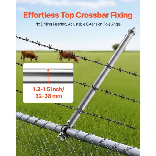 Chain Link Fence Extensions 18 Packs 274 Extension Height Galvanized