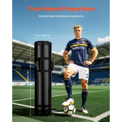 Football Tackling Dummy 47.2 in HighDensity Sponge Blocking Pad Equipment