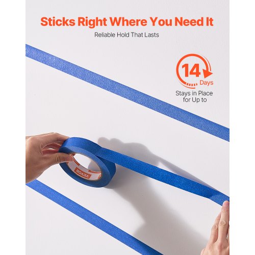 Painters Tape 1 Inch Wide 094 In x 60 Yds 6 Rolls Blue Painter Tape