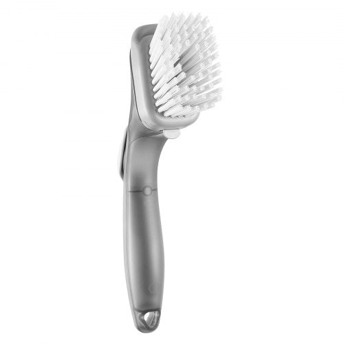 Soap Dispensing Dish Brush Kitchen Scrub Brushes with 3 Brush Heads Dish