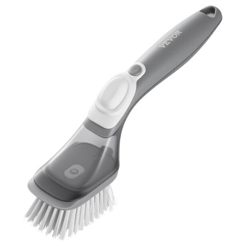 Soap Dispensing Dish Brush Kitchen Scrub Brushes with 3 Brush Heads Dish