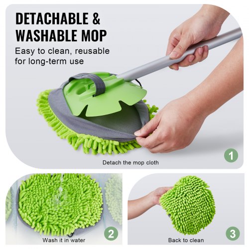 Car Wash Brush 62Inch Extendable Car Washing Brush with Long Handle Soft