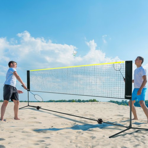 Badminton Net Height Adjustable Volleyball Net 10ft Wide Foldable