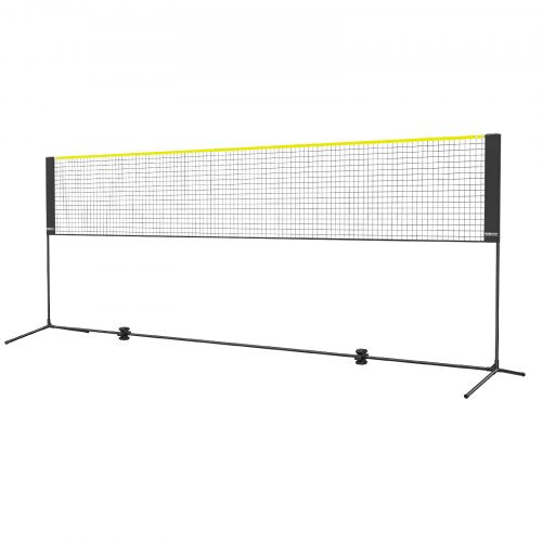 Badminton Net Height Adjustable Volleyball Net 14ft Wide Foldable