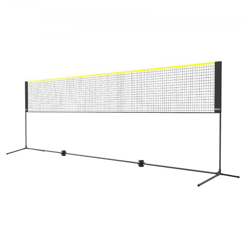 Badminton Net Height Adjustable Volleyball Net 17ft Wide Foldable