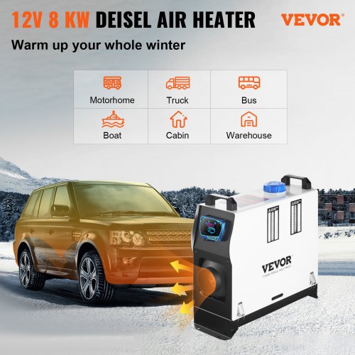 Diesel Air Heater All In one One Air Outlet 8KW Diesel Heater 12V Fast